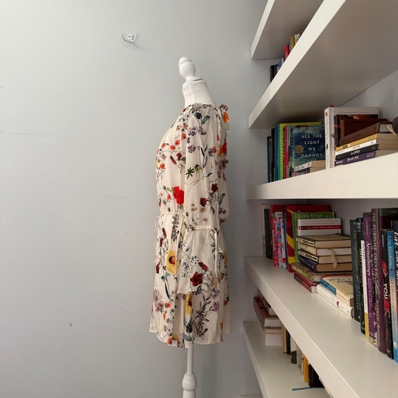 Amour Vert Clover Floral Print Silk dress Small - Picture 4 of 12